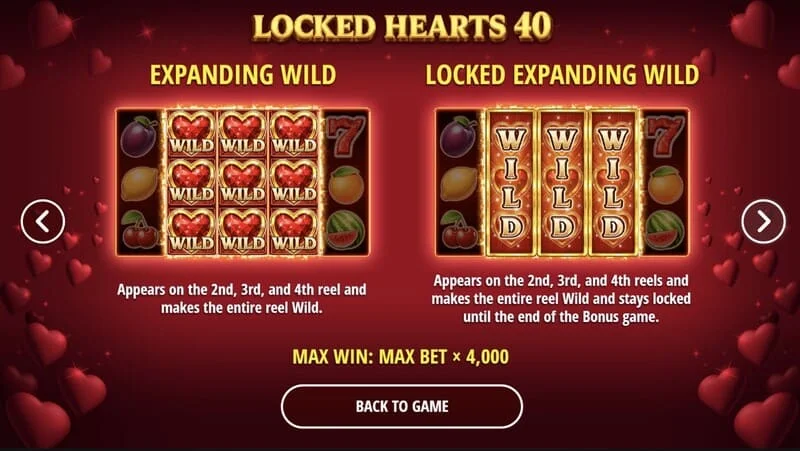 Locked Hearts 40 - razširjajoči se Wild srček